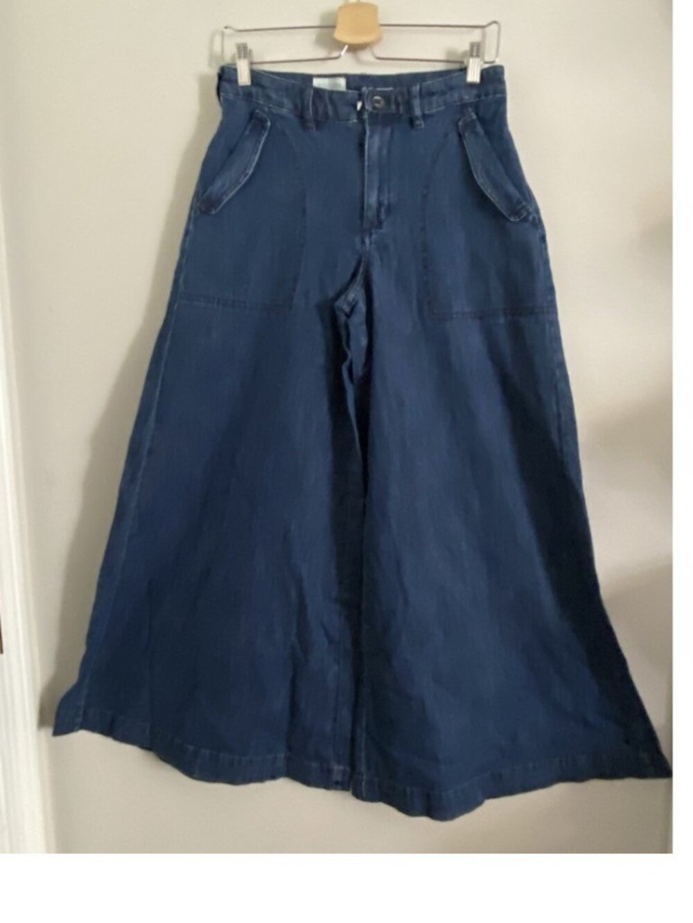 Pilcro High-Rise Wide-Leg Jeans size 26 new with tag dark wash - Picture 5 of 5
